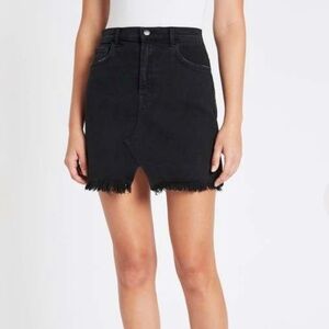 J Brand Black “Jules” Denim Mini Skirt, Size 4